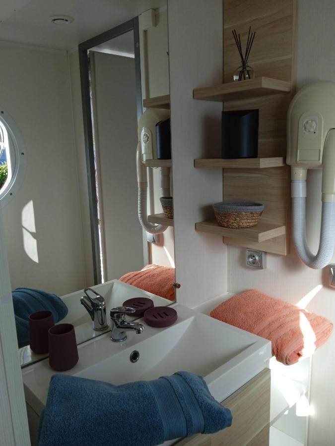 Mobil Home-Les Lins Bleus Biville-sur-Mer Bagian luar foto