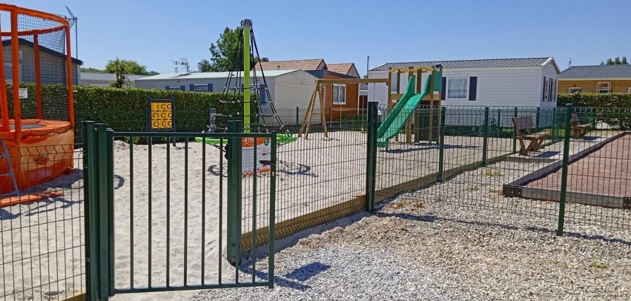 Mobil Home-Les Lins Bleus Biville-sur-Mer Bagian luar foto