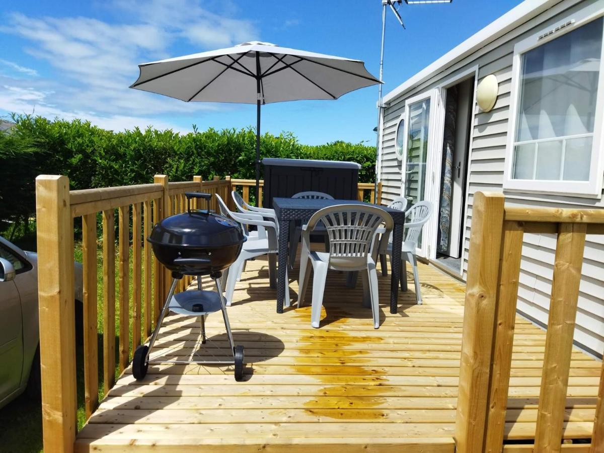 Mobil Home-Les Lins Bleus Biville-sur-Mer Bagian luar foto